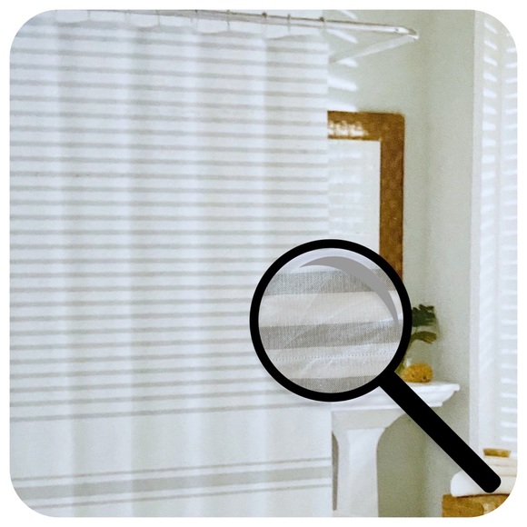 Sanctuary Striped Shower Curtain - 72”x72”, BNIB - Picture 1 of 2